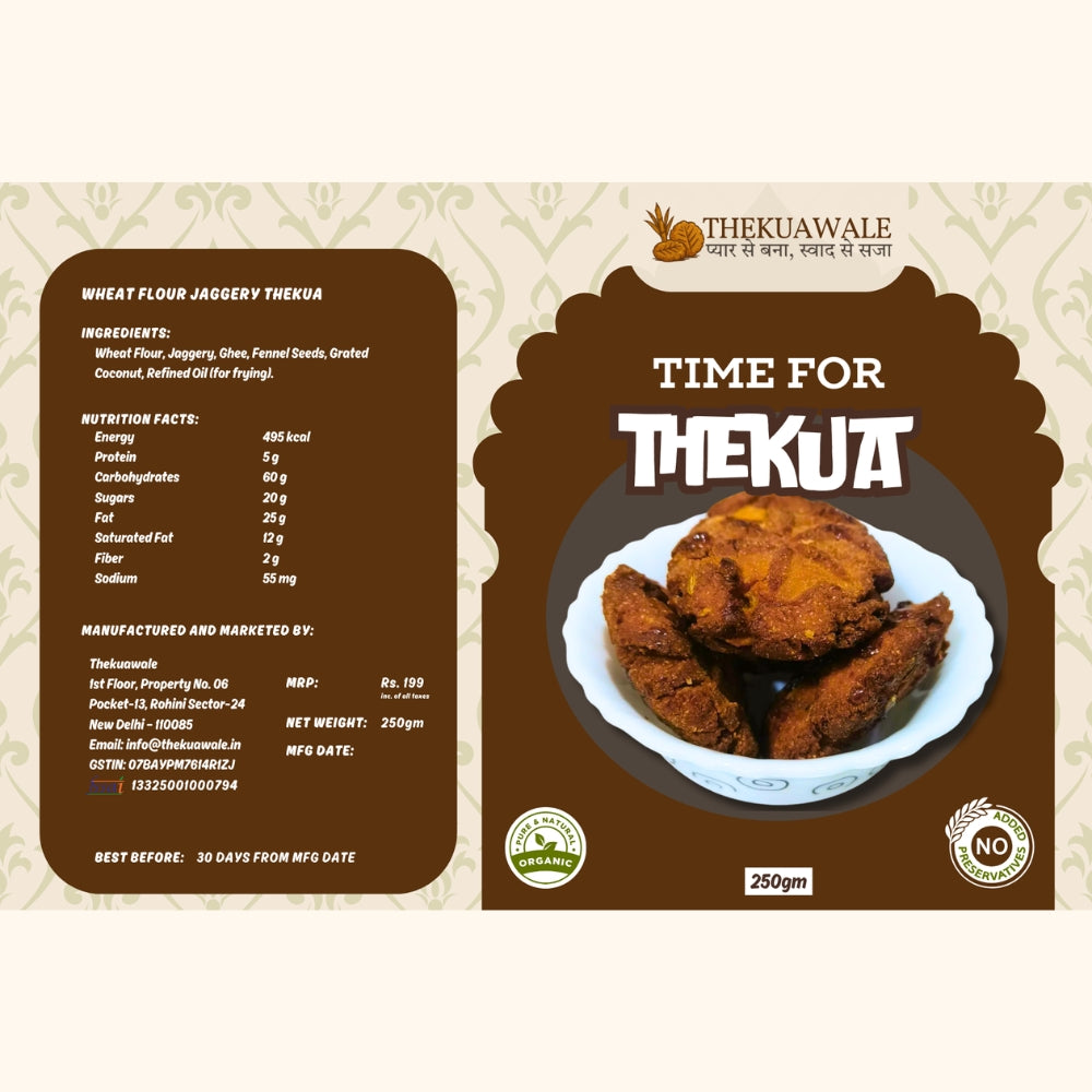 Wheat Flour Jaggery Thekua – Traditional Handcrafted Indian Snack