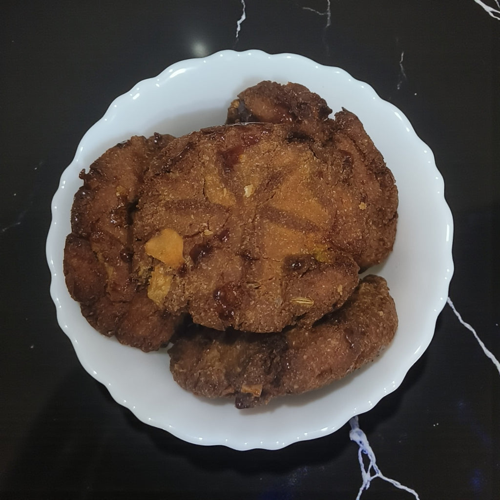 Wheat Flour Jaggery Thekua (Desi Ghee) – Premium Handcrafted Indian Snack