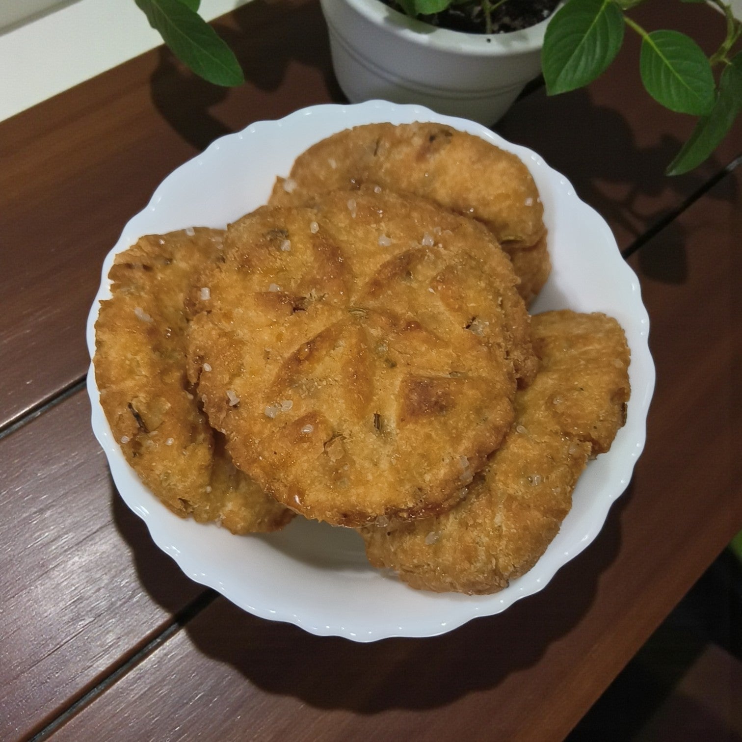 Wheat Flour Sugar Thekua – Handcrafted Traditional Indian Snack