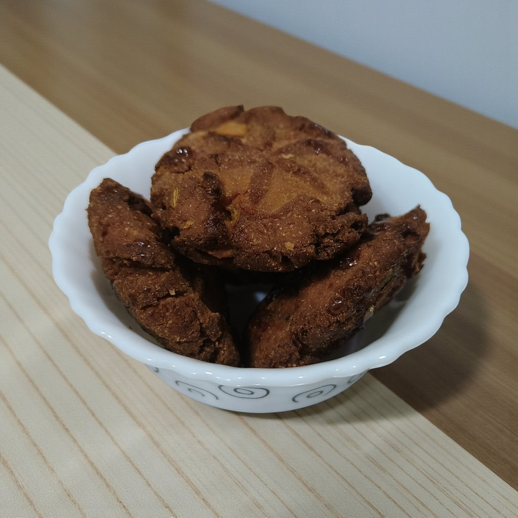 Wheat Flour Jaggery Thekua (Desi Ghee) – Premium Handcrafted Indian Snack